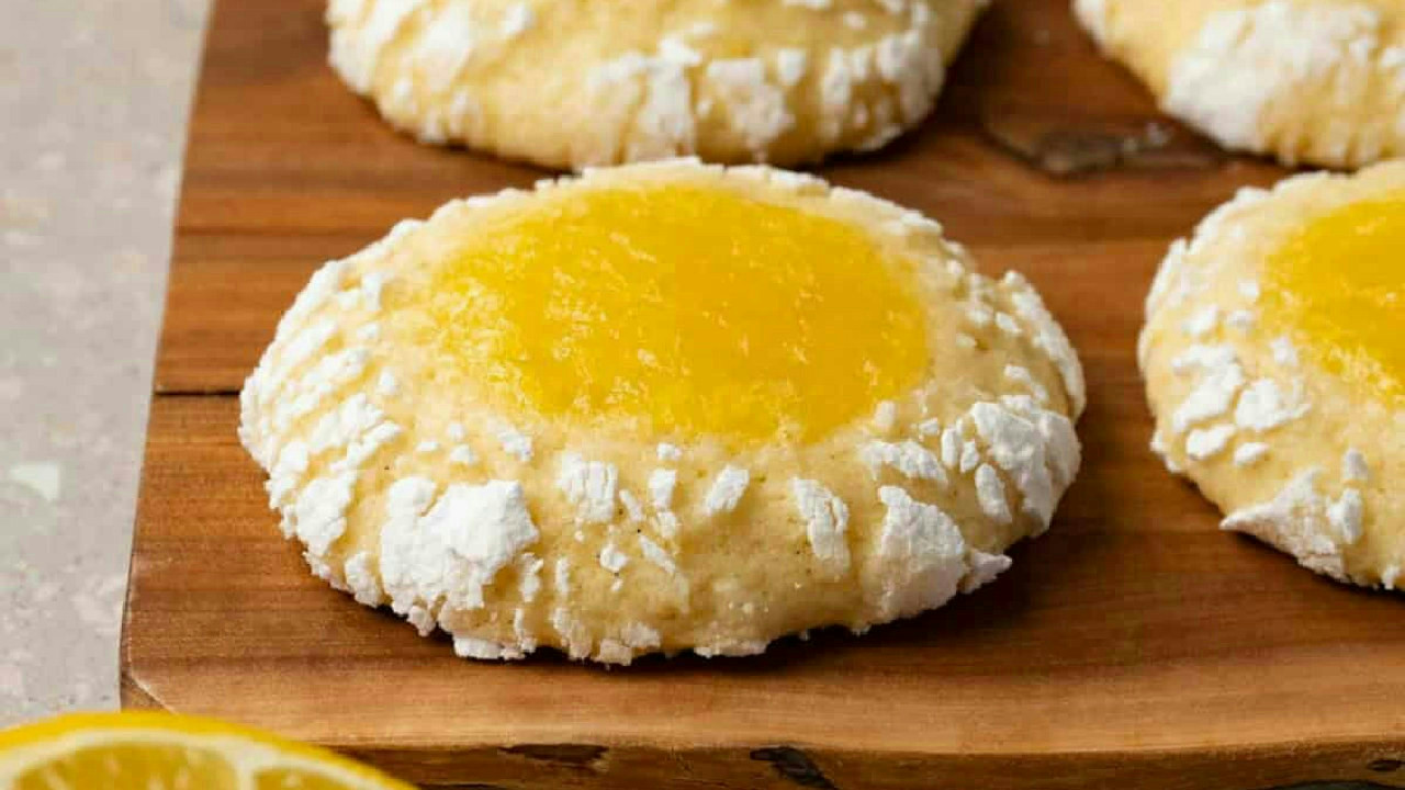 Lemon curd cookies Lemon curd cookies