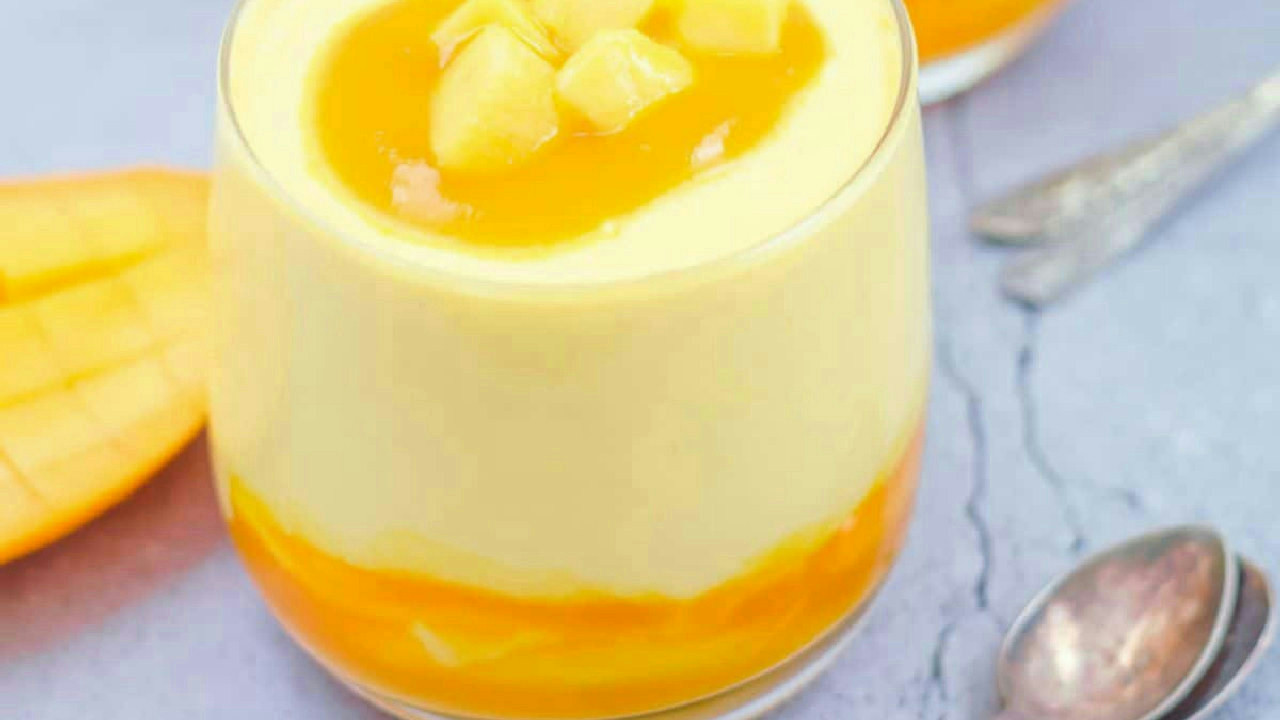 Easy 3 Ingredient Mango Mousse Easy 3 Ingredient Mango Mousse