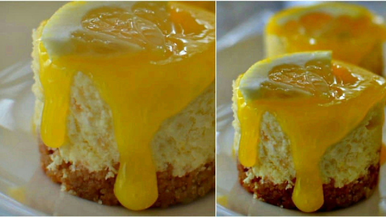 Mini Lemon Cheesecakes Mini Lemon Cheesecakes