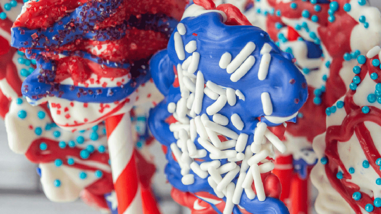 4th Of July Chocolate Lollipops