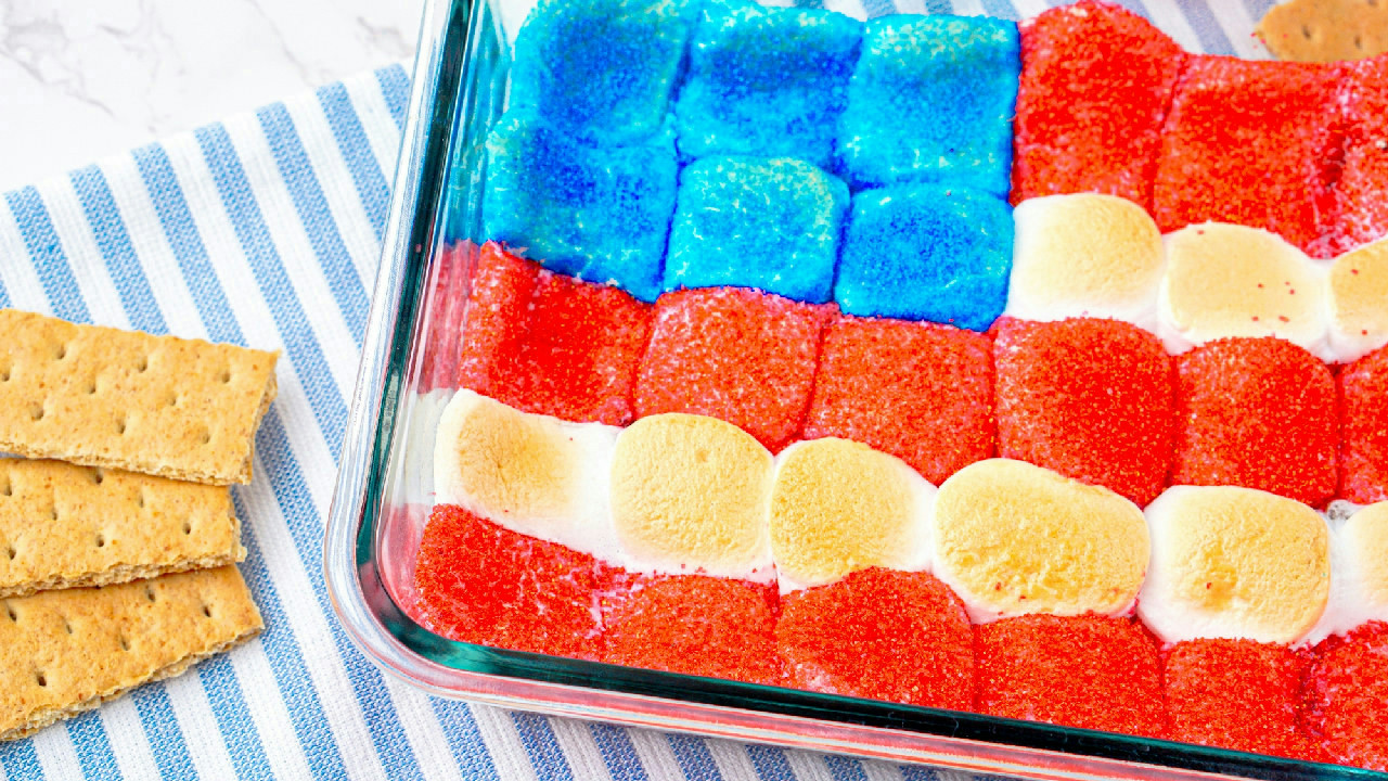 Patriotic S'mores Dip