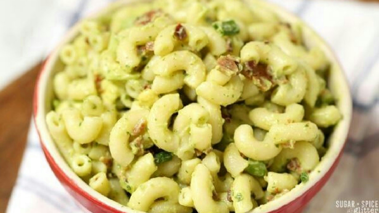 Avocado Pasta Salad with Bacon
