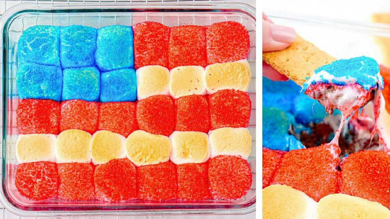 American Flag S'Mores Dip
